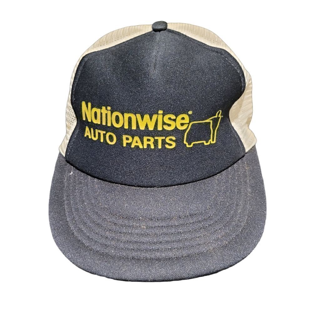Vintage 80s Nationwise Trucker Snapback Cap Hat
